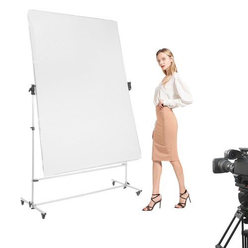 Photography Light Rotation Diffuser Height Adjustable w/ Support Stand & Casters