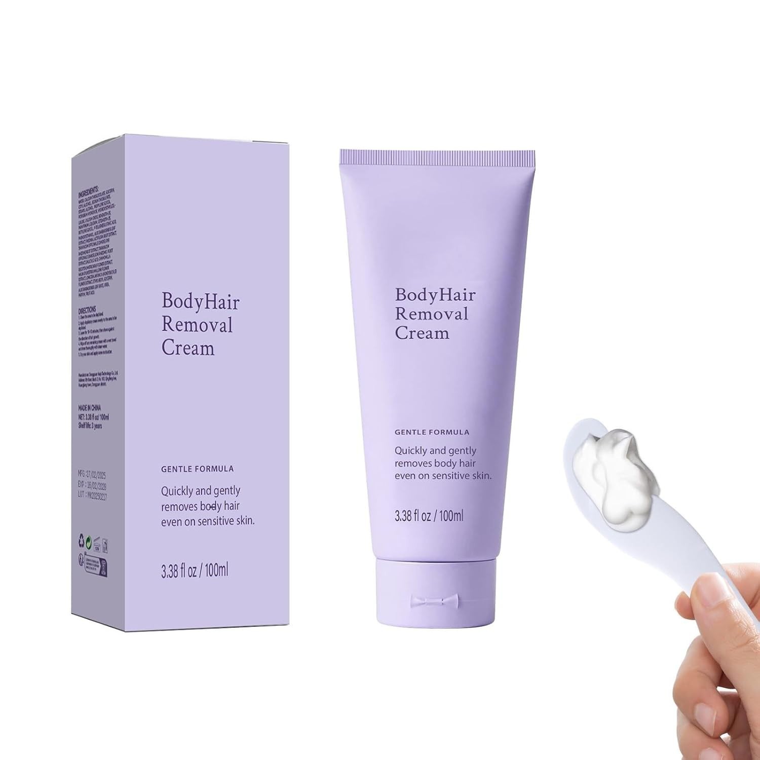 Painless Hair Removal Cream for Face and Body Gentle Safe for Sensitive Skin