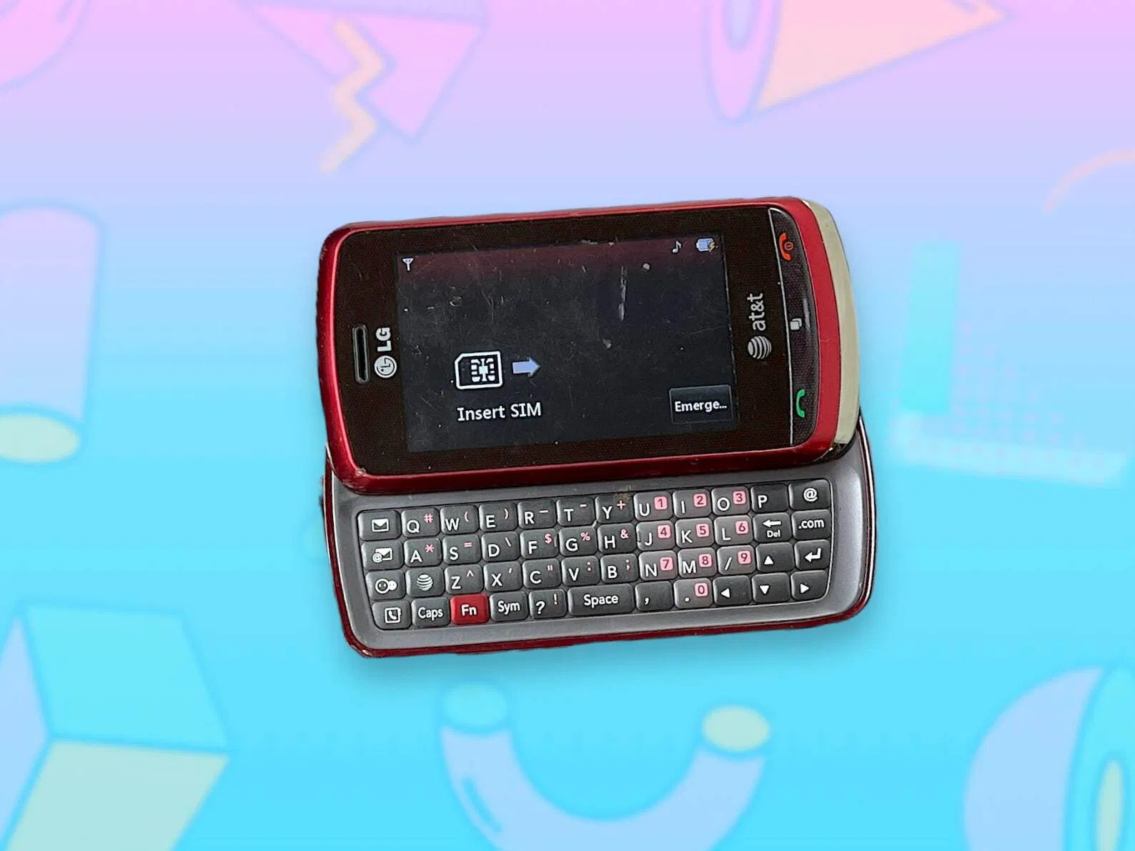 Vintage Y2K LG Slide Keyboard Cell Phone. Works