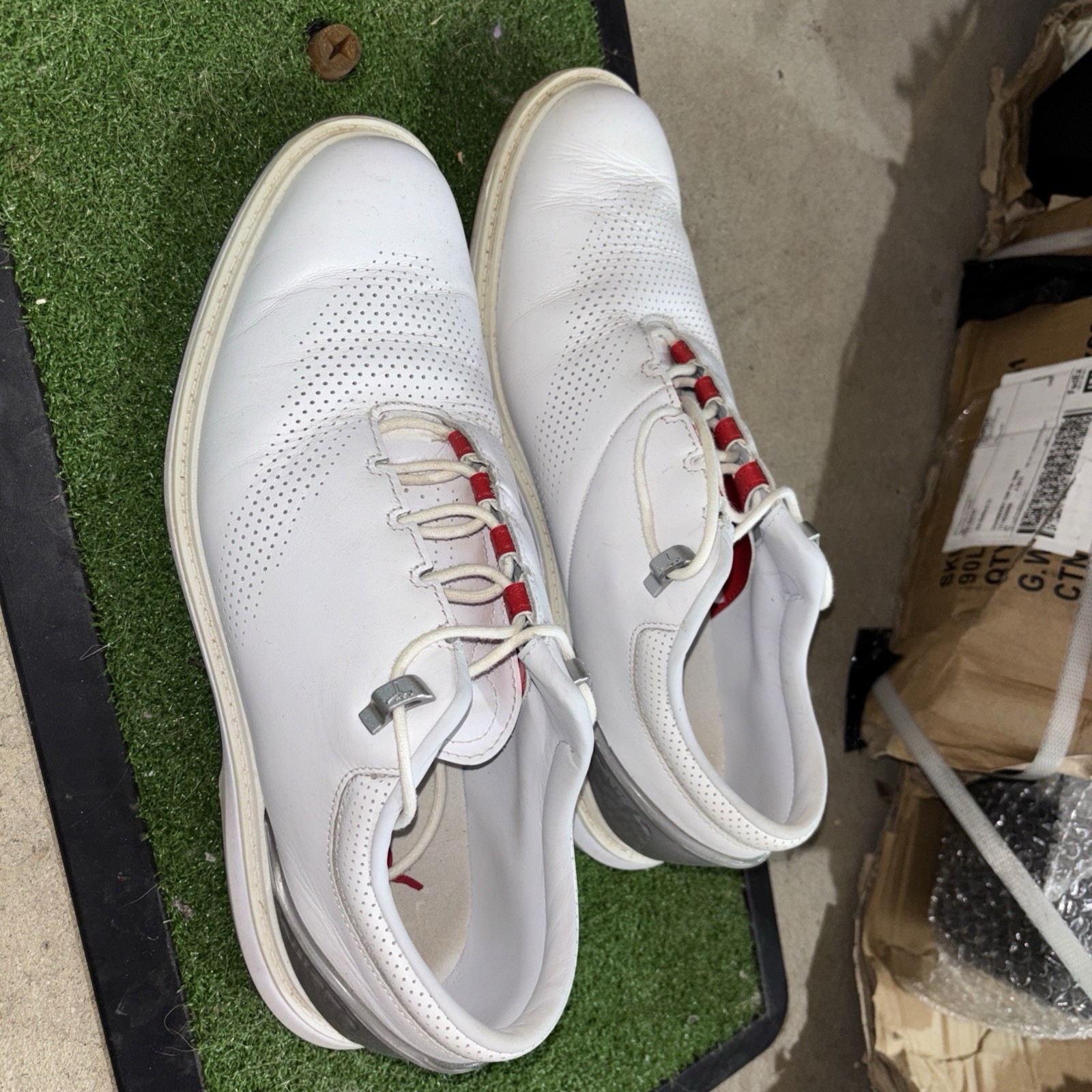 Jordan Golf Shoes 10.5 White, Grey
