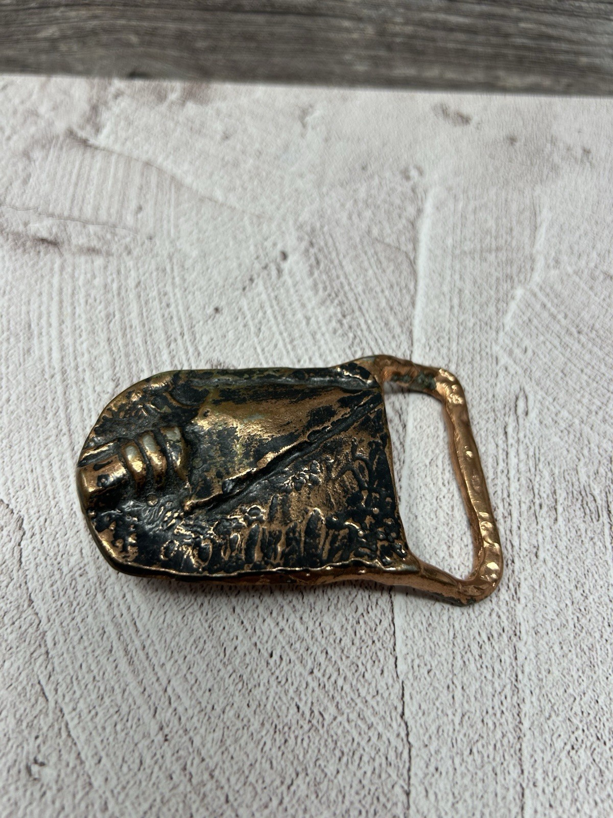 Vintage American Indian Enterprises Belt Buckle Arrow Native American Bronze