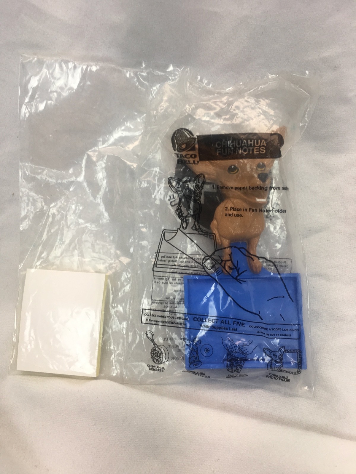 Chihuahua * Rare Taco Bell "Fun Notes" Figure SEALED! 2000