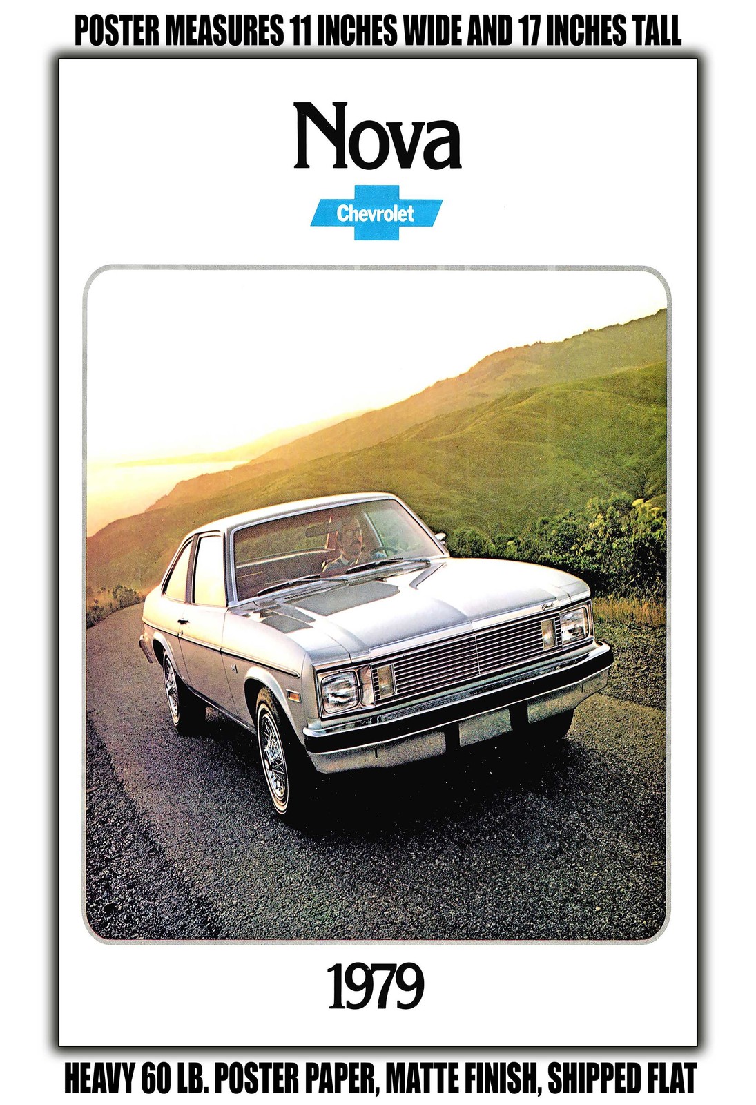 1979 Chevy Nova Custom Coupe - 11x17 Poster