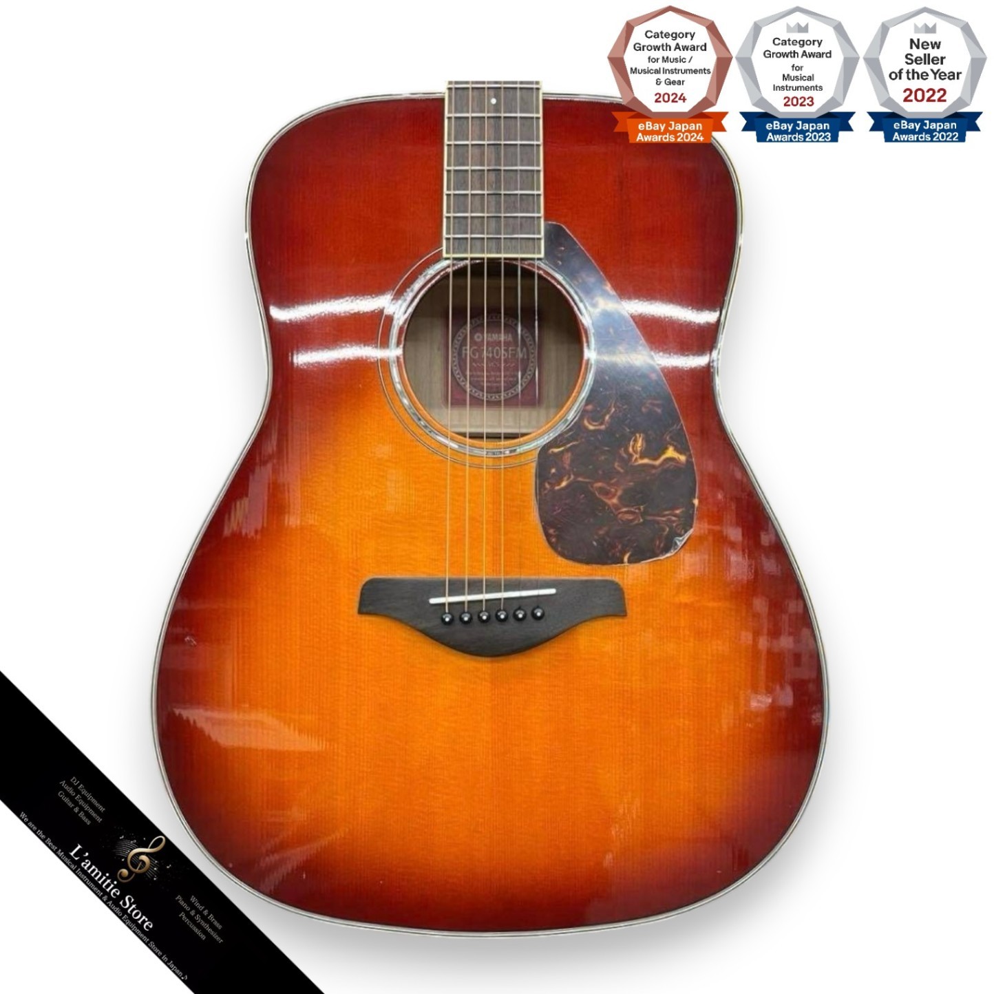 Yamaha FG740FMSR Flame Maple Acoustic Guitar