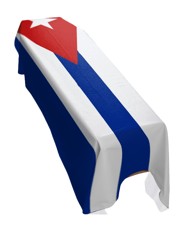 Cuba Coffin Drape Flag - Premium Quality and Made To Order in the UK