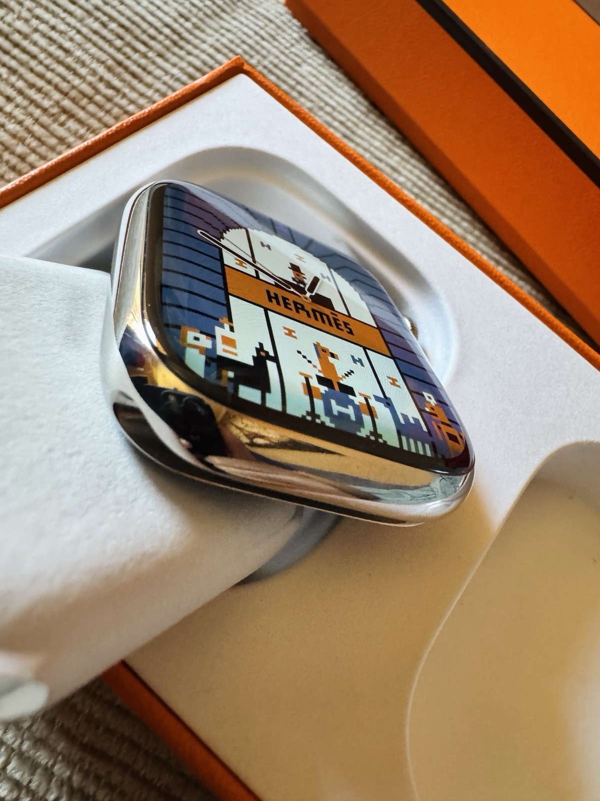 Apple Watch Series 9 Hermes Edition 45mm Silver Stainless Steel GPS LTE