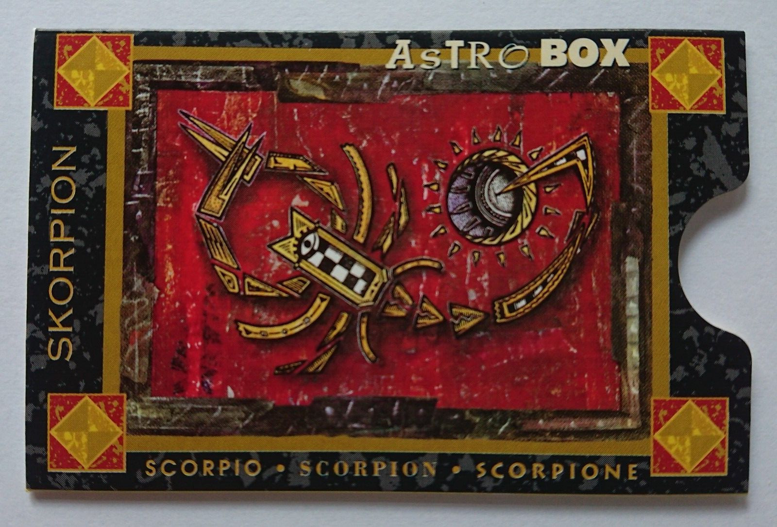 Cardholder Cardbox Phone Card Bank Card Astrobox Zodiac Sign Scorpio
