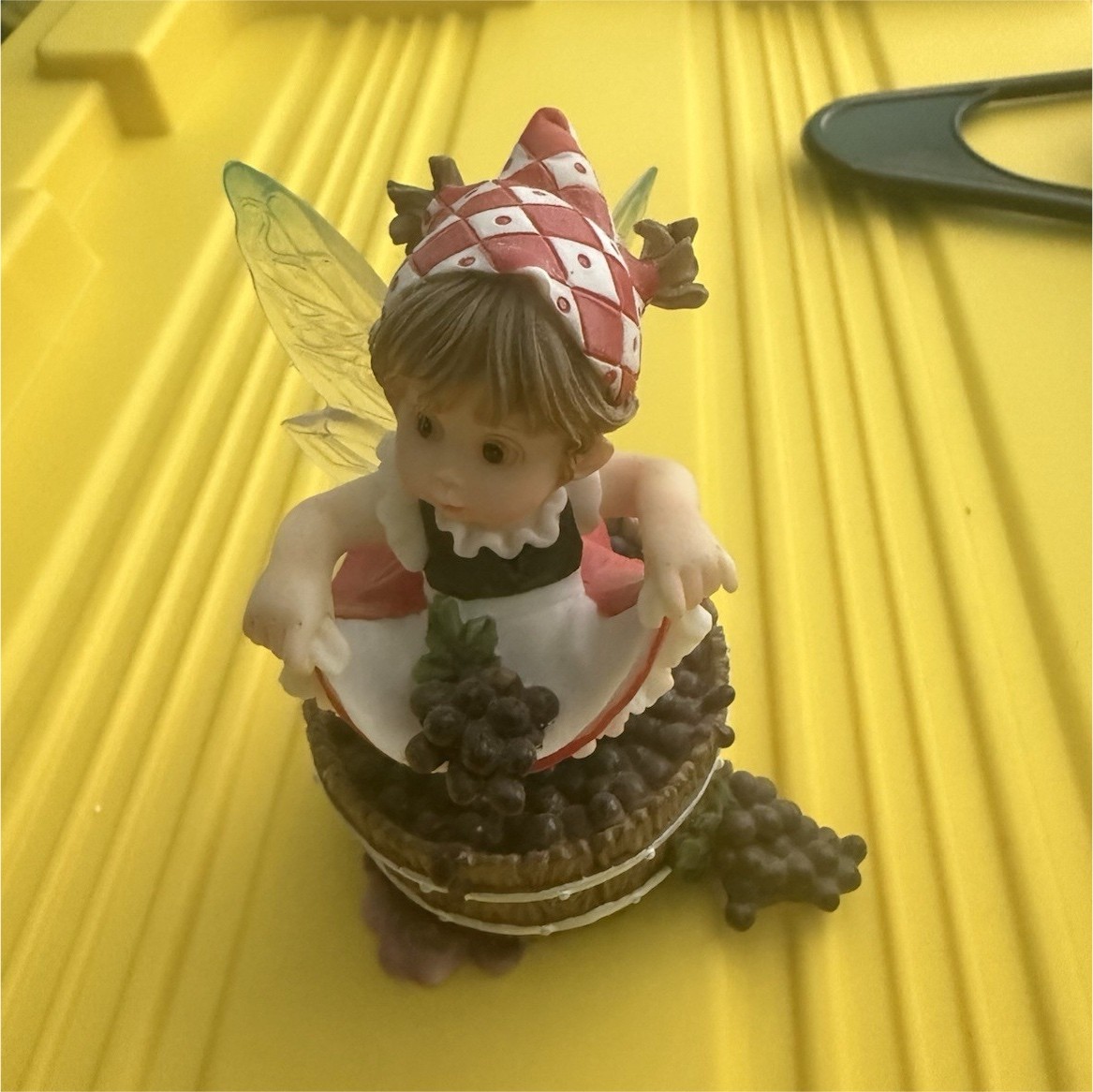 My Little Kitchen Fairies Grape Stomper Fairy Figure Fantasy Fairy Collectible