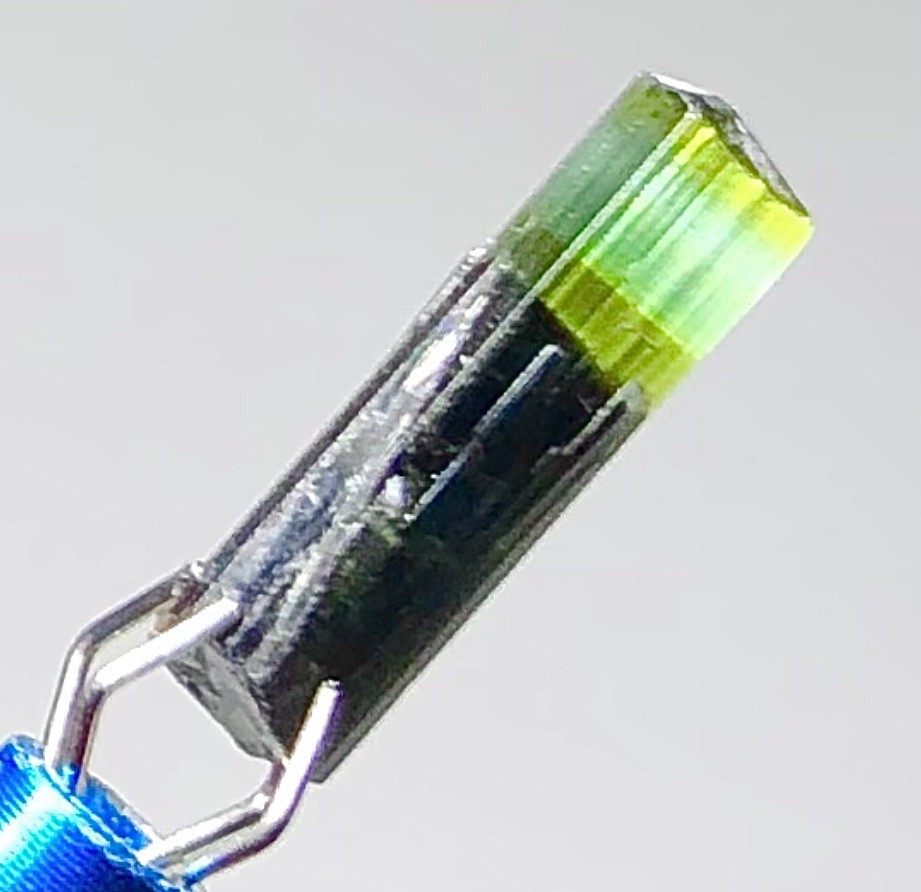 Natural Raw Green Blue Tip Tourmaline Crystal Rough Terminated Gemstone +gift