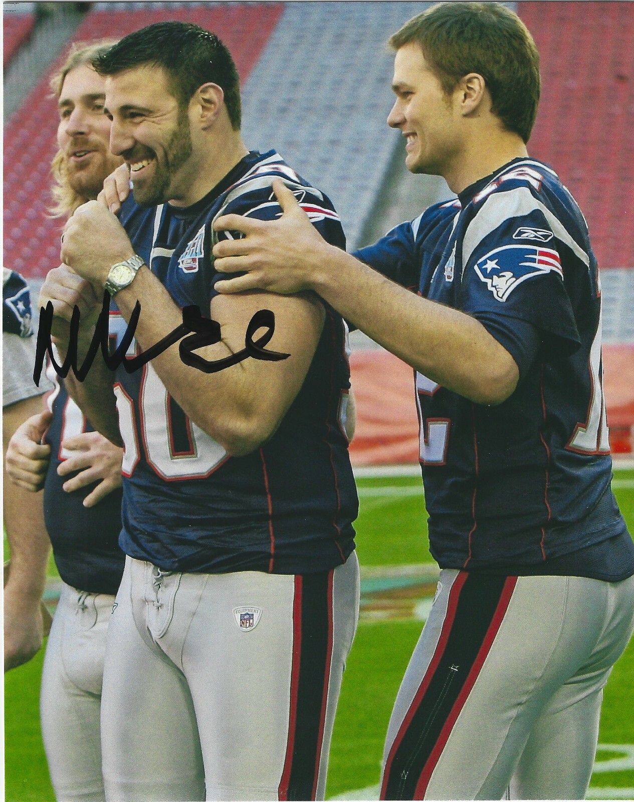 MIKE VRABEL Signed 8.5 x 11 Photo Signed REPRINT Football PATRIOTS Titans NFL