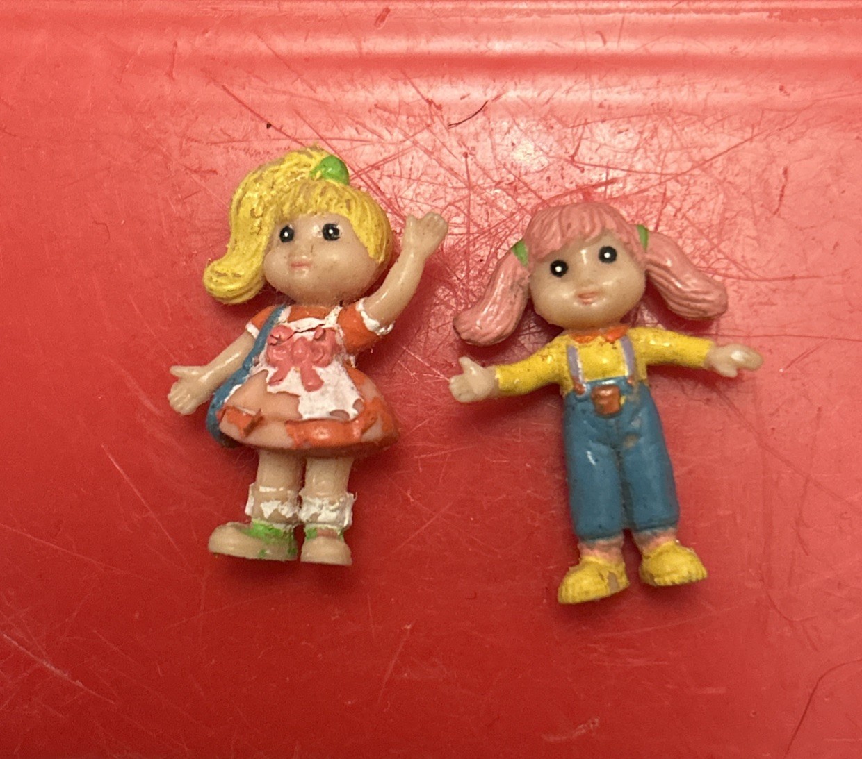 Set Of 2 Vintage 1989 Mannix Mini Playfriends Playmates
