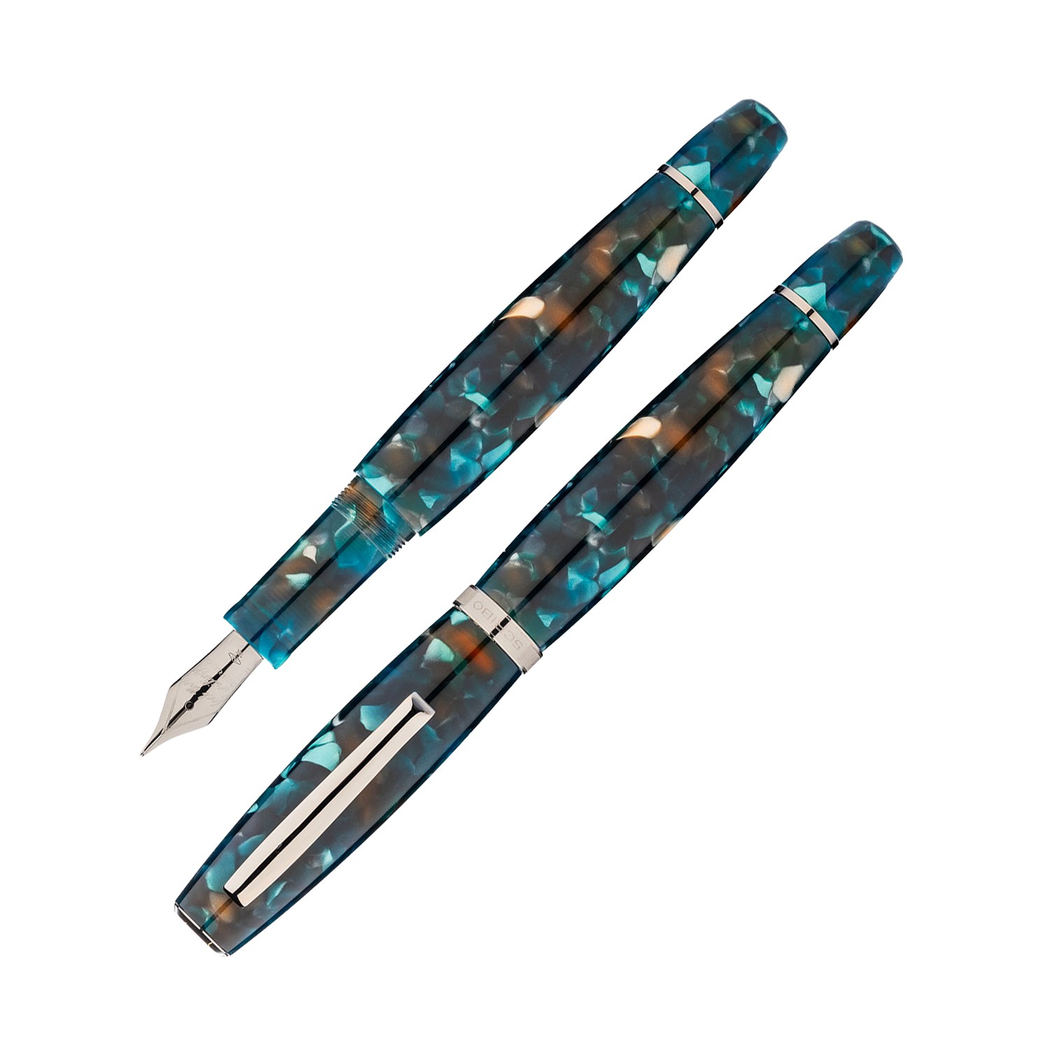 Scribo La Dotta Fountain Pen in Manu Scribere - Double Broad 18kt Gold Nib NEW