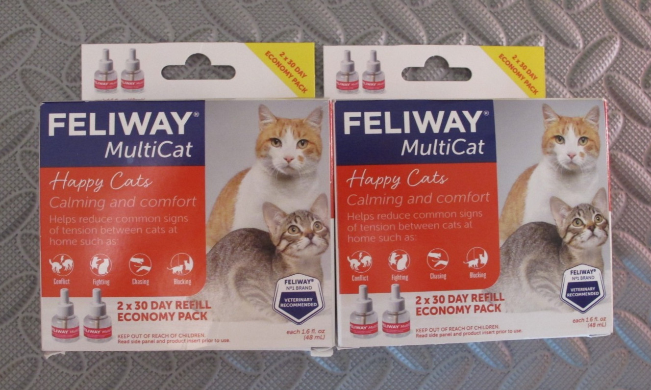 FELIWAY Multicat Diffuser Refill 4 Refills 48ml Each Exp 2027