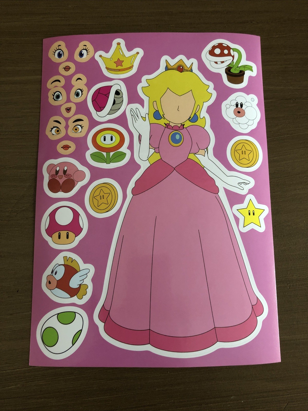 Super Mario / Sticker sheet  Nintendo Peach