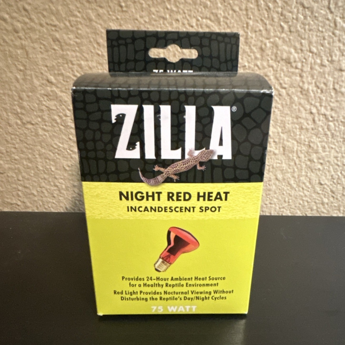 Zilla Night Red Heat Incandescent Spot 75 Watt Reptile Heat Bulb