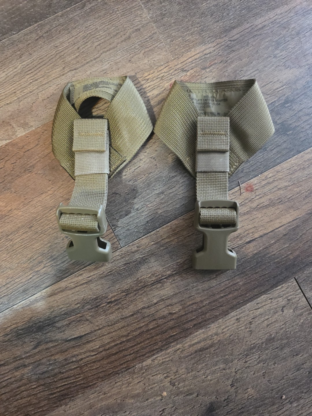 2 PACK MOLLE II W2 OCP TAN TACTICAL ASSAULT PANEL TAP PLATE CARRIER ADAPTERS