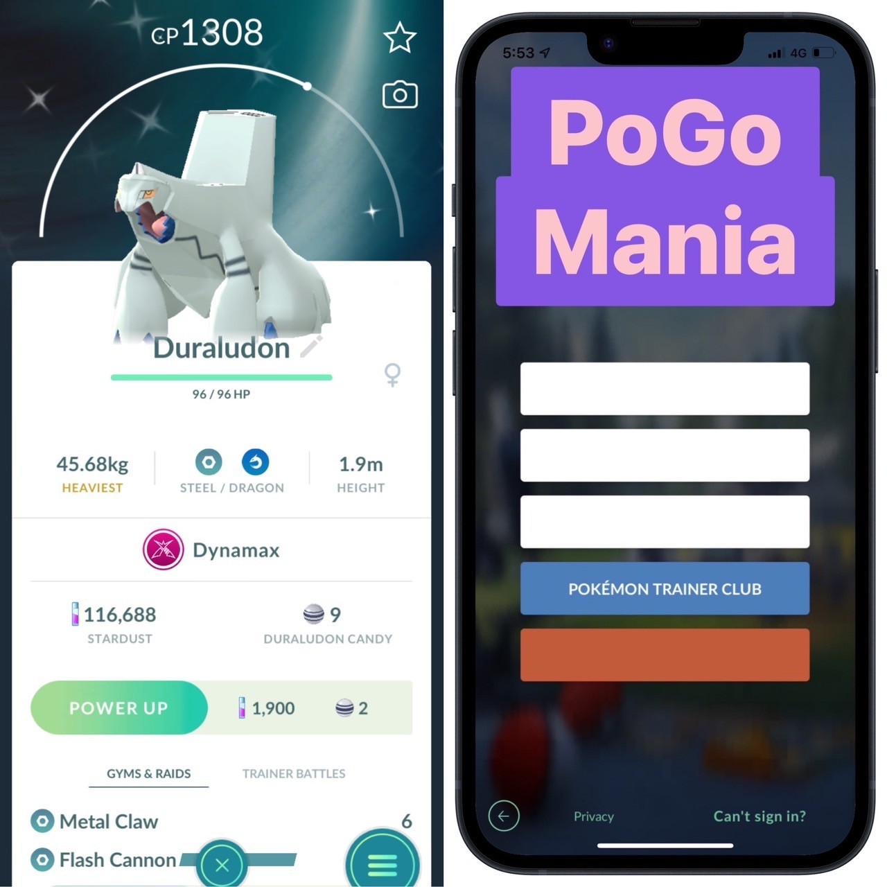 Shiny Dynamax Duraludon✨mini PTC 80k✨(read description)