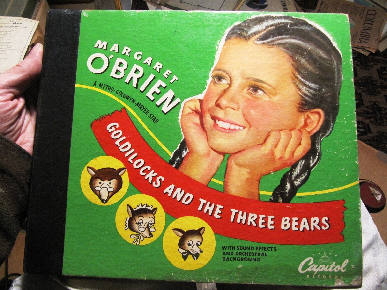 MARGARET O'BRIEN Goldilocks and the Three Bears CAPITOL Children's ALBUM CB-32