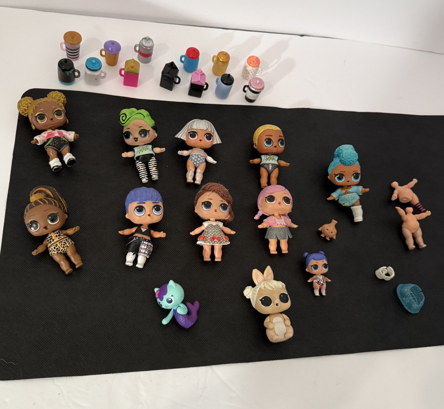 Lot of LOL Surprise Doll Bundle - Multiple Dolls Multiple Drinks & Parts