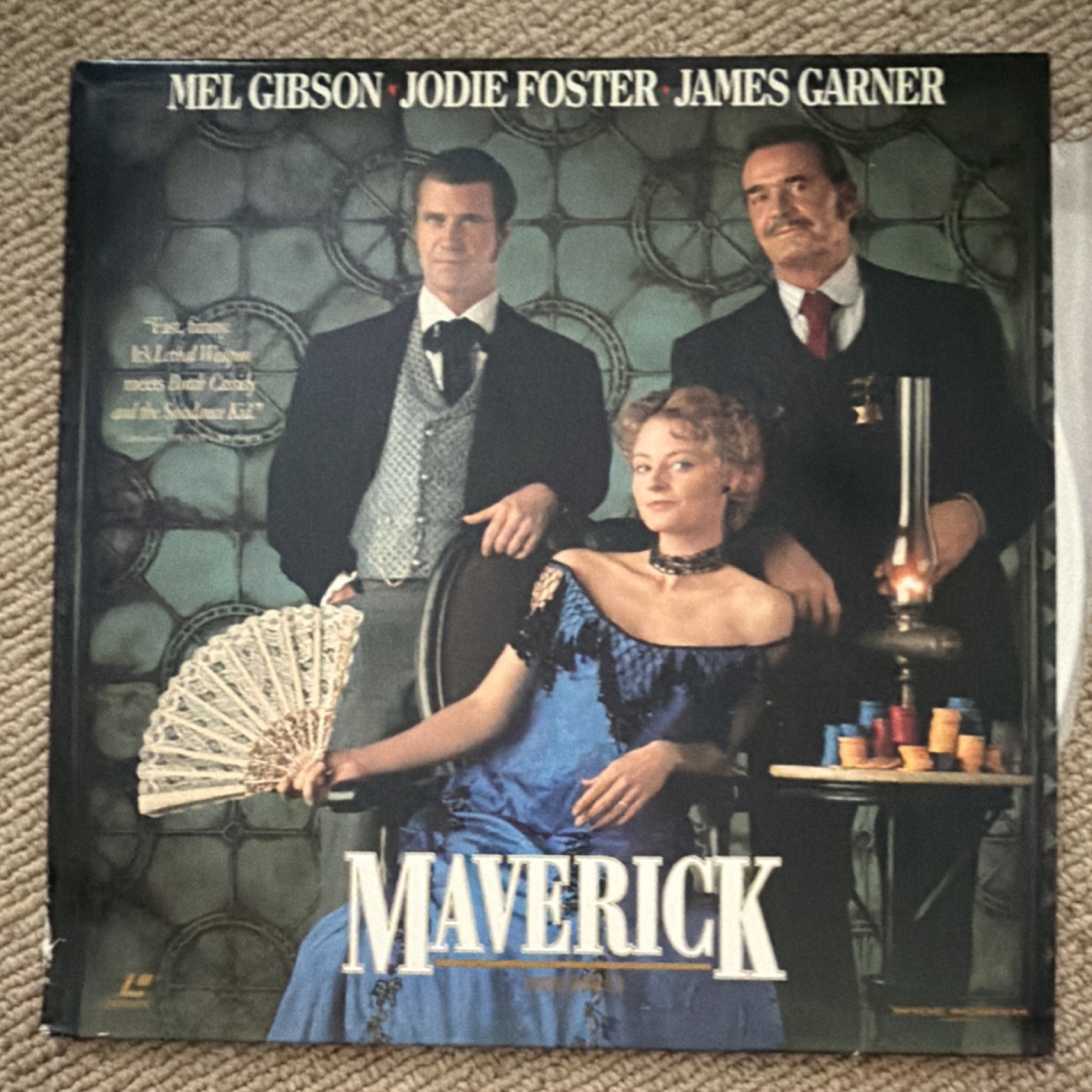 Maverick LaserDisc Widescreen Mel Gibson Jodie Foster Western Donner 1994