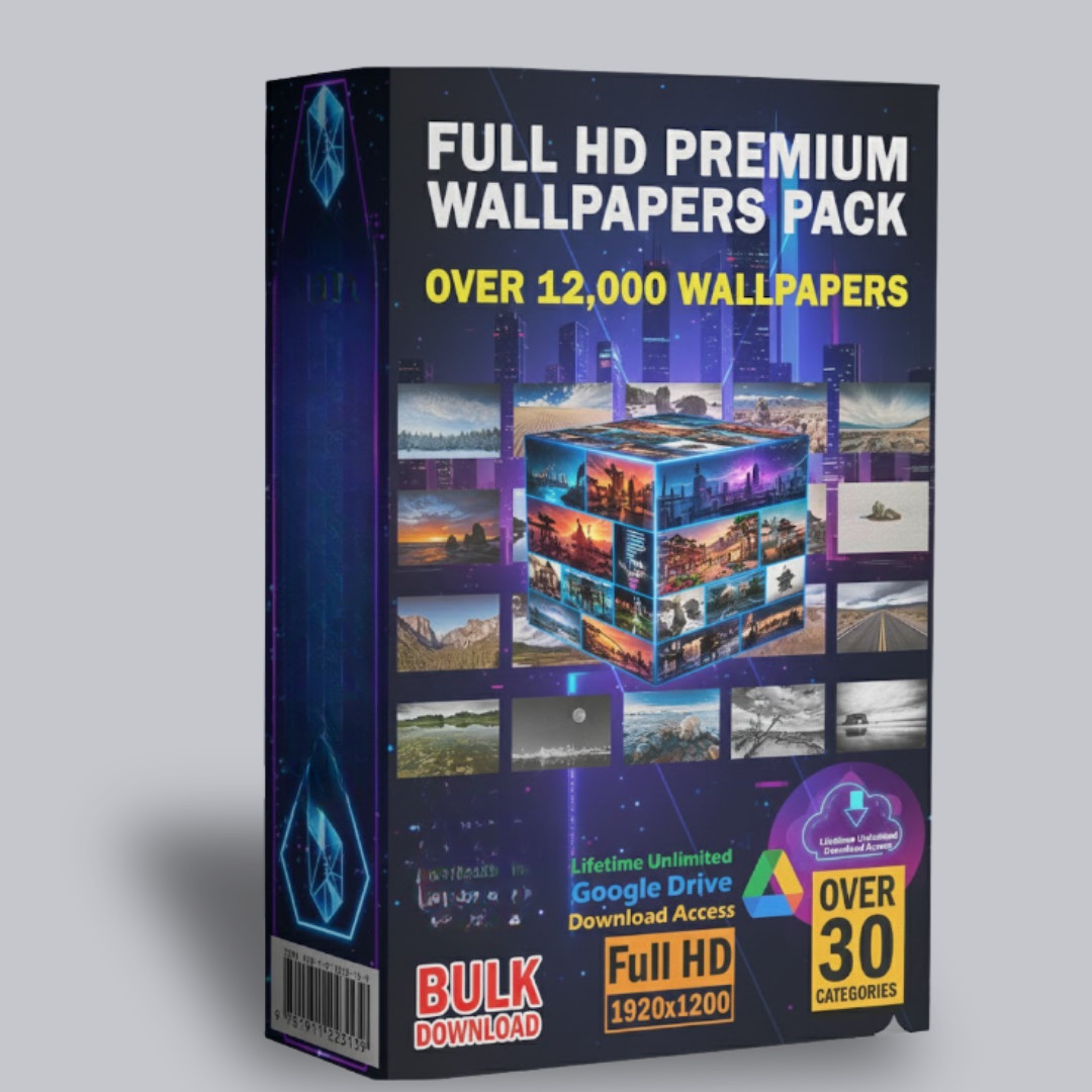 🖼️ 12,000+ Full HD Wallpapers Pack – Transform Every Screen in Style ✨