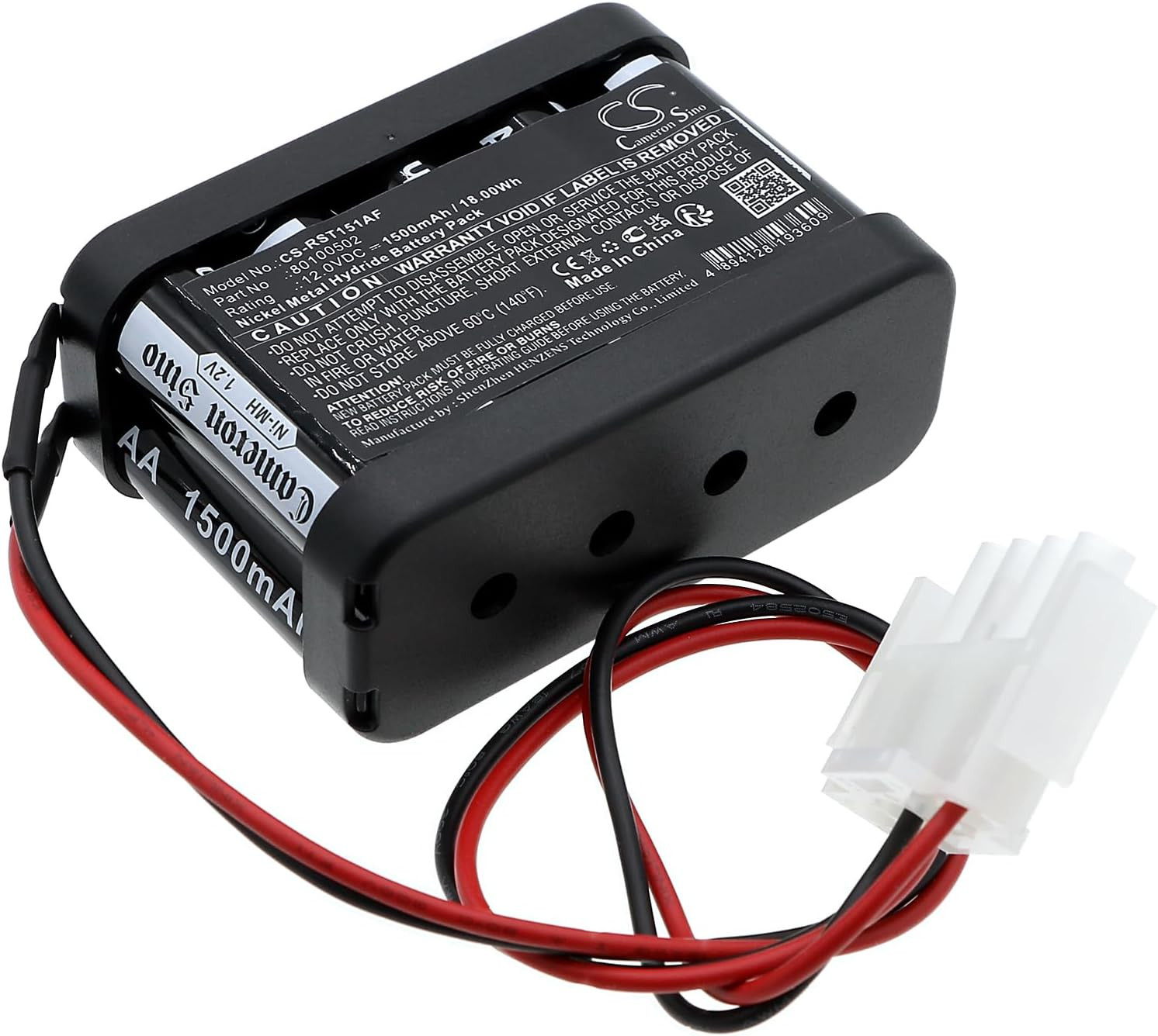 Replacement for Rec'Ord STA15 117224 120007 80100502 Battery 1500Mah/12.0V