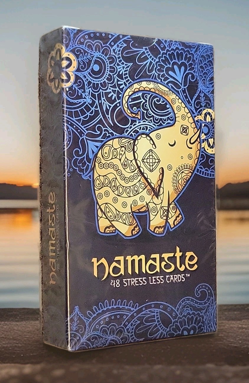 Namaste Stress Less Cards – 48 Mindfulness Exercises & Affirmations 