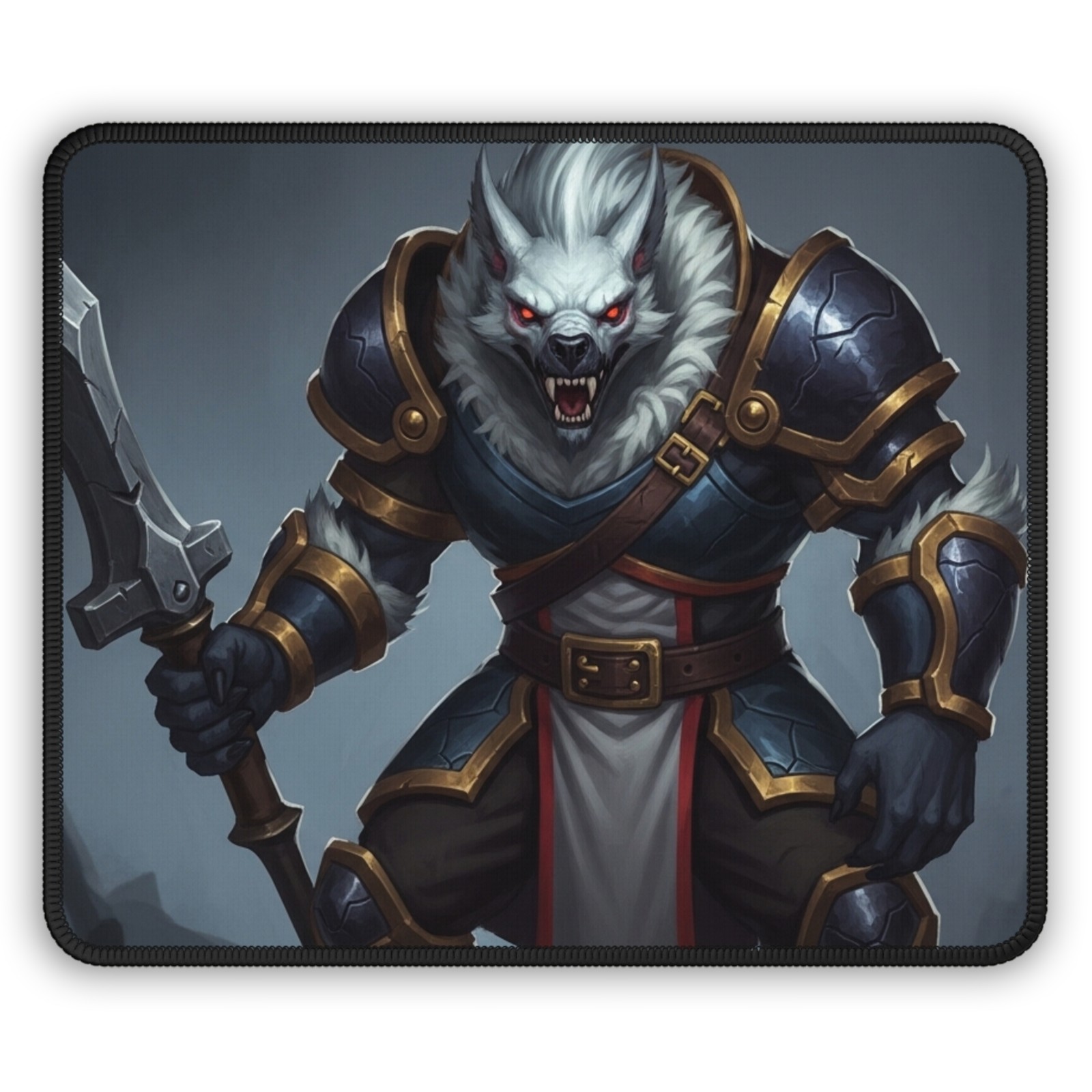 Frostbite Wolf Gaming Mouse Pad