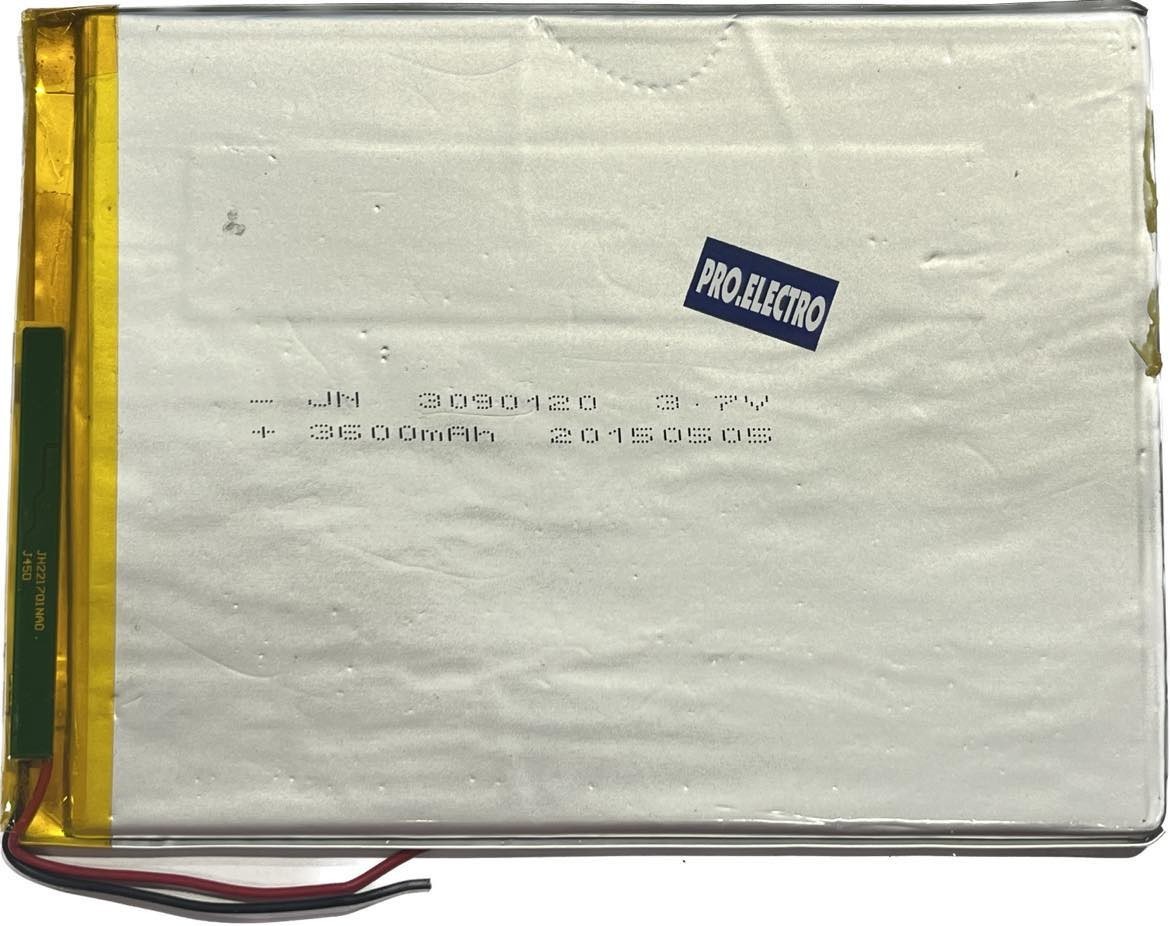 JN 3090120 3.7V 3600mAh (90x120mm) Tablet Battery