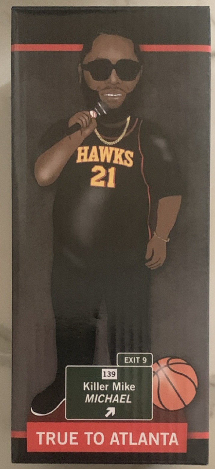 Atlanta Hawks Killer Mike 2025 NBA Basketball Bobblehead Collectible