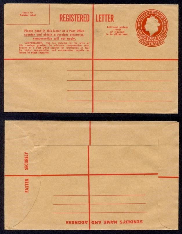 RE38 QEII REG ENVELOPE MINT