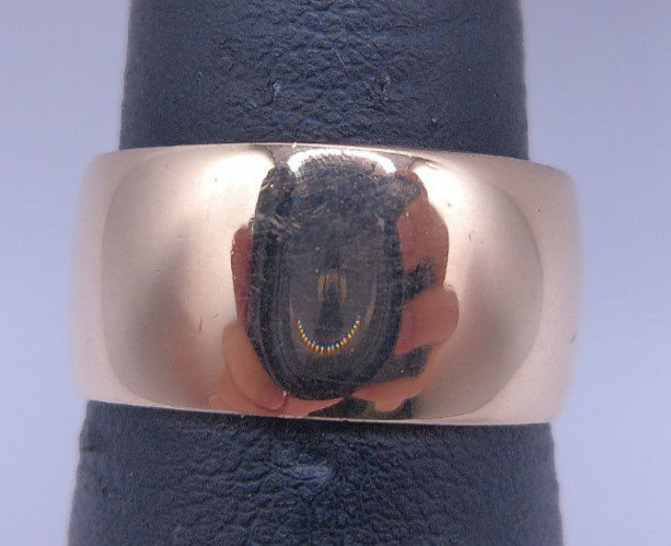 (MA1) 14k Yellow Gold 9.5g Size 8.75 Wedding Band Ring - 10mm