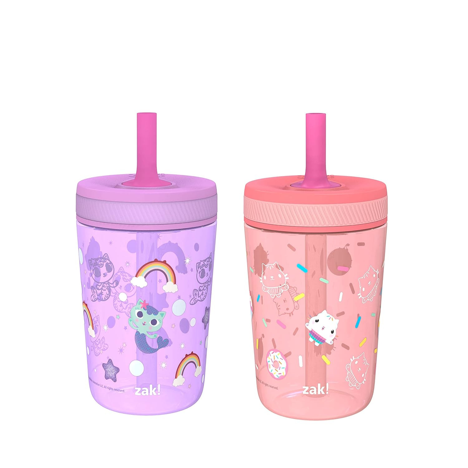 Gabby'S Dollhouse Kelso Toddler Cups for Travel or at Home, 15Oz 2-Pack Durable 