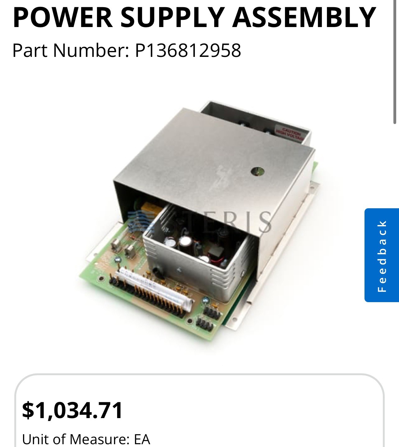 Repair Service For Steris MSP1311-101 P136810006 P136812958 Power Supply 6MonWar