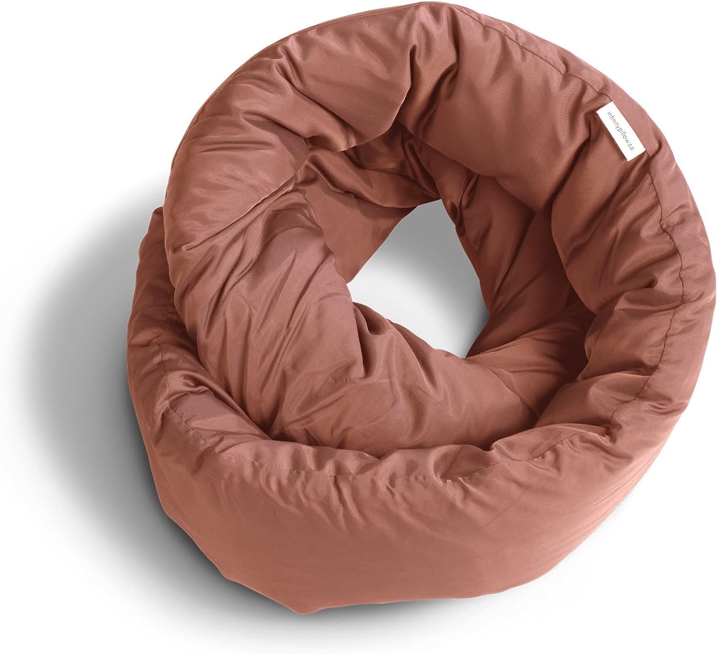 Infinity Pillow - Home Travel Soft Neck Scarf Support Sleep (Terracotta)