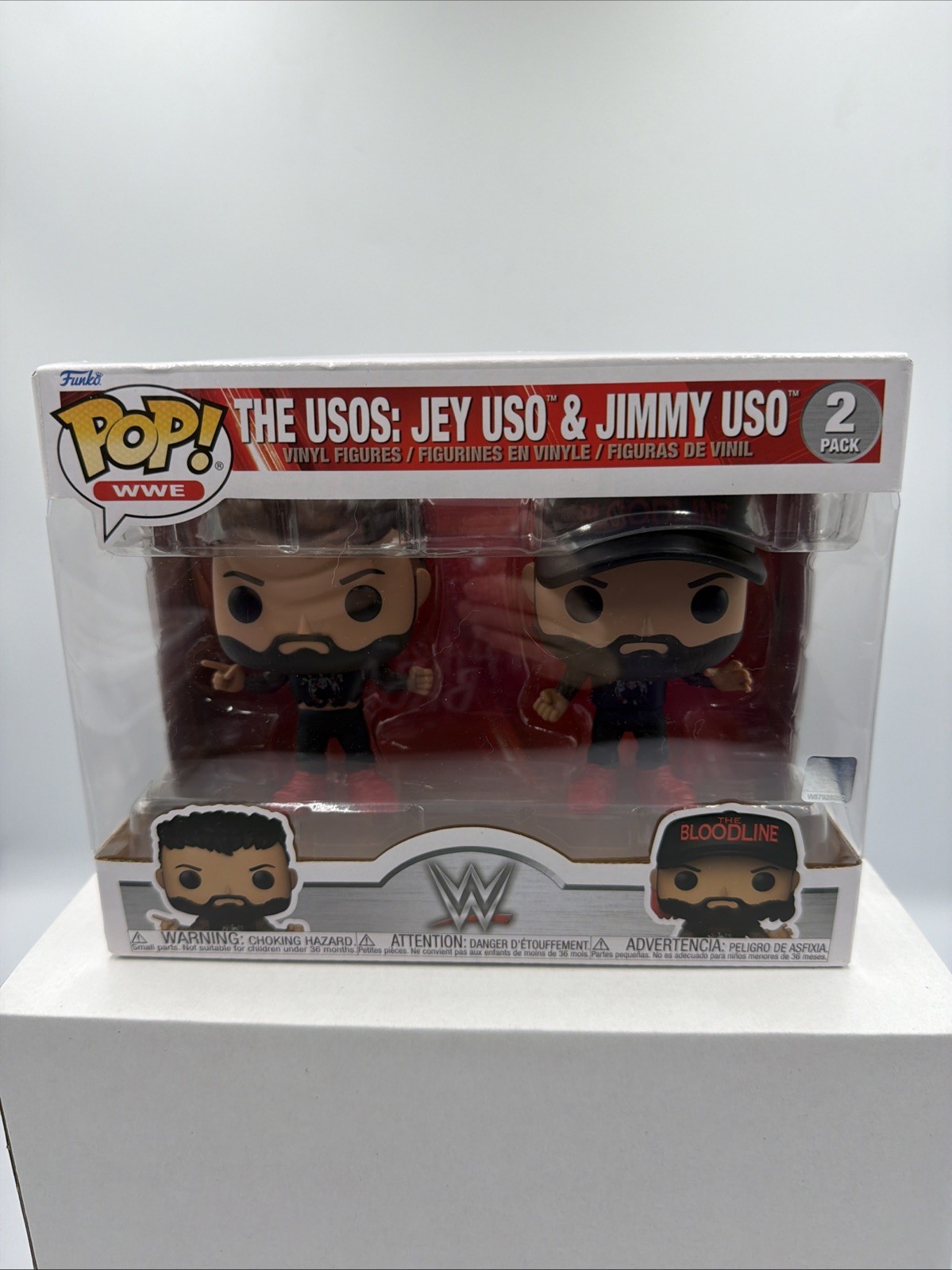 THE USOS JEY & JIMMY USO 2-PACK WWE FUNKO POP! FIGURE FIGURINE WORLD WRESTLING