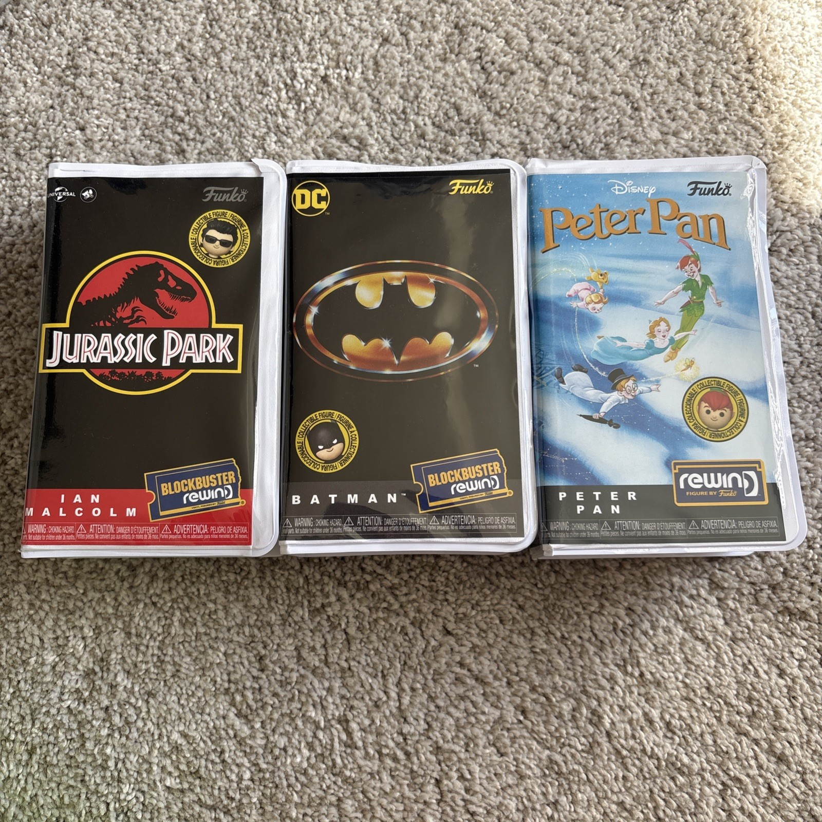 Lot of 3 Funko Blockbuster Rewind Complete