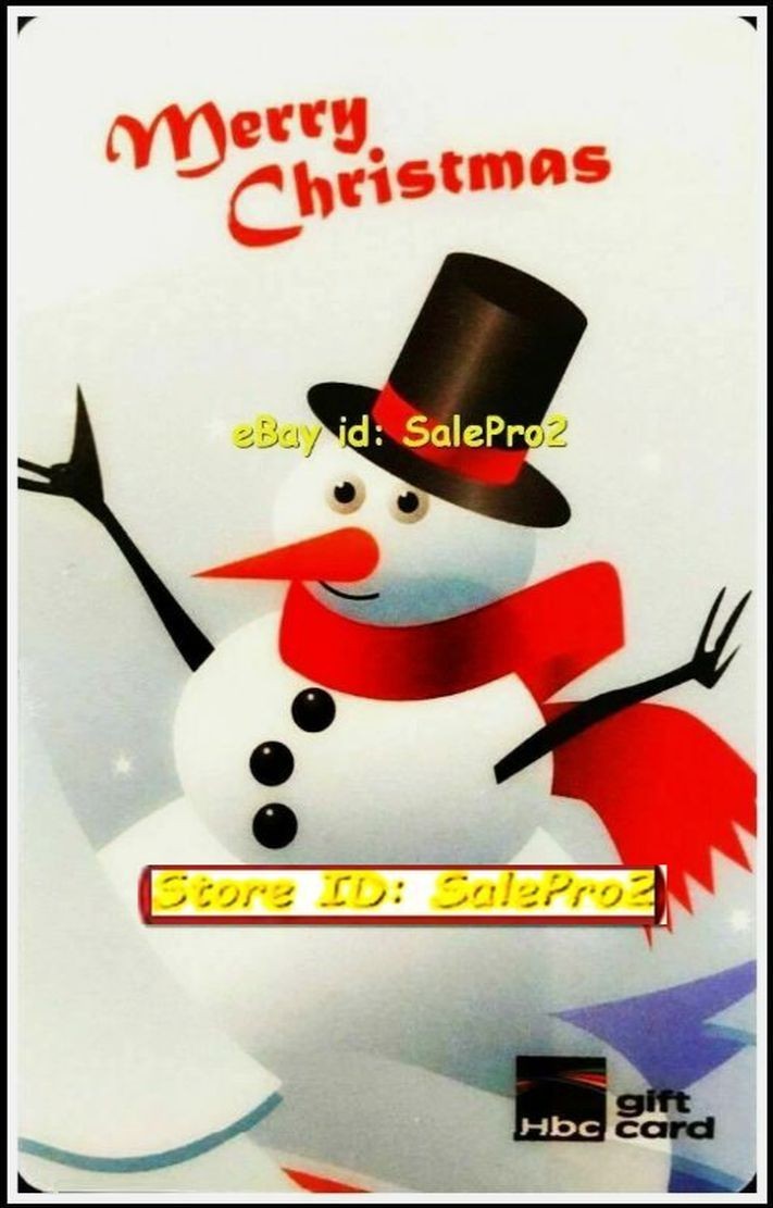 ZELLERS TARGET HBC MERRY CHRISTMAS X-MAS RED SCARF SNOWMAN COLLECTIBLE GIFT CARD