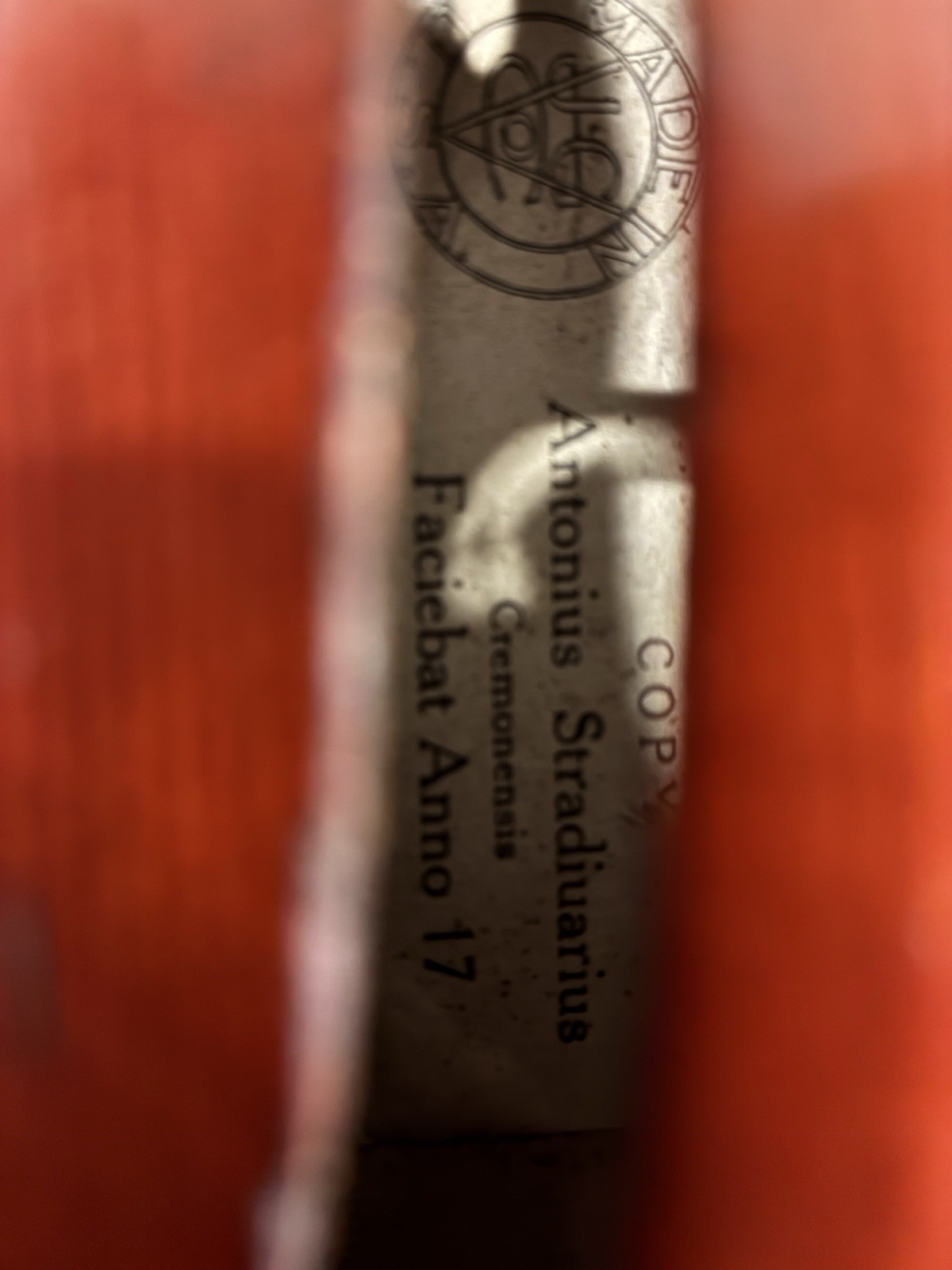 JG Co Antonius Stradivarius Cremonensis Faciebat Anno 17 Copy / Parts or Repair
