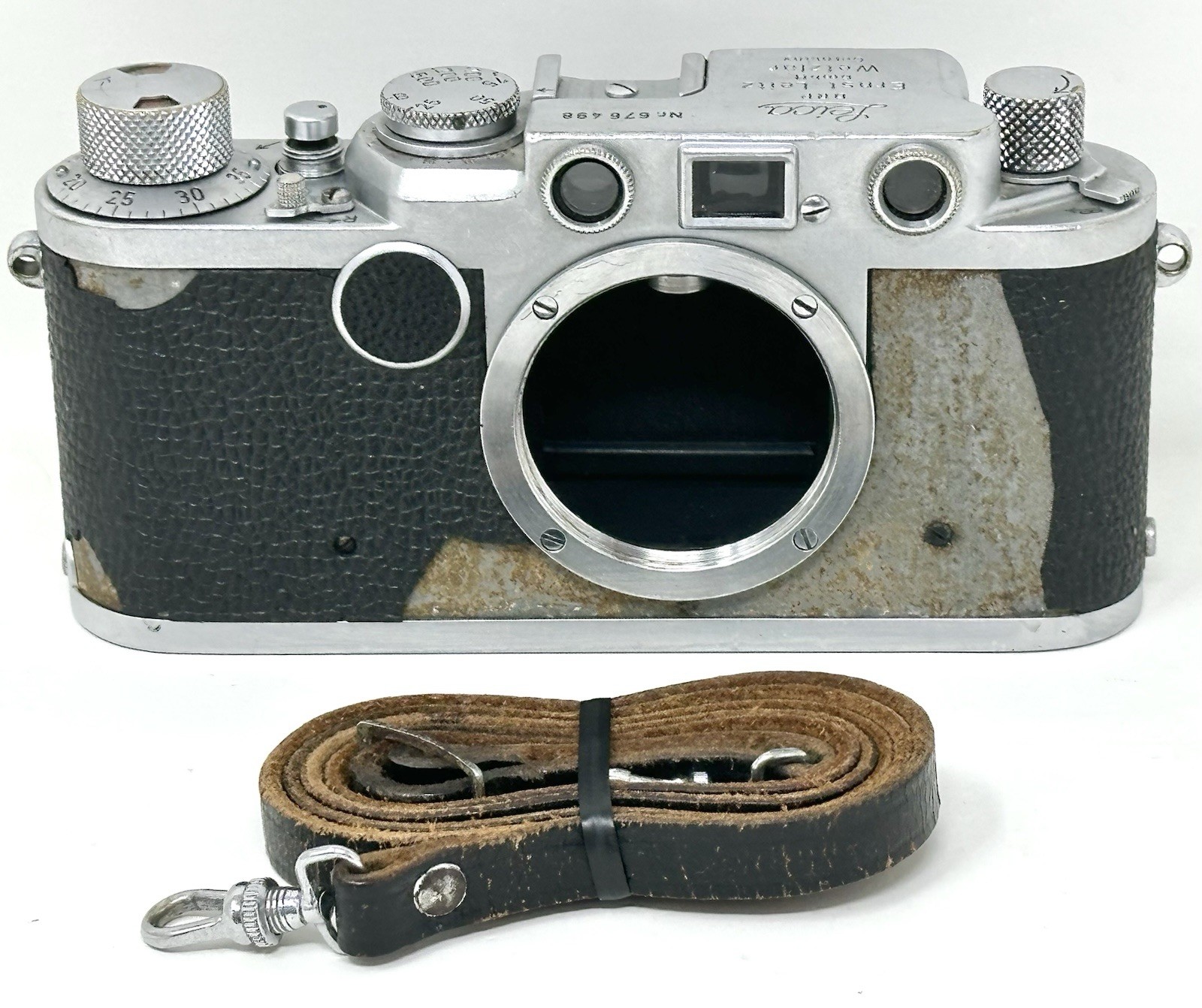 UNTESTED Vintage Leica IIF DRP Ernst Leitz GMBH Wetzlar Rangefinder Film Camera
