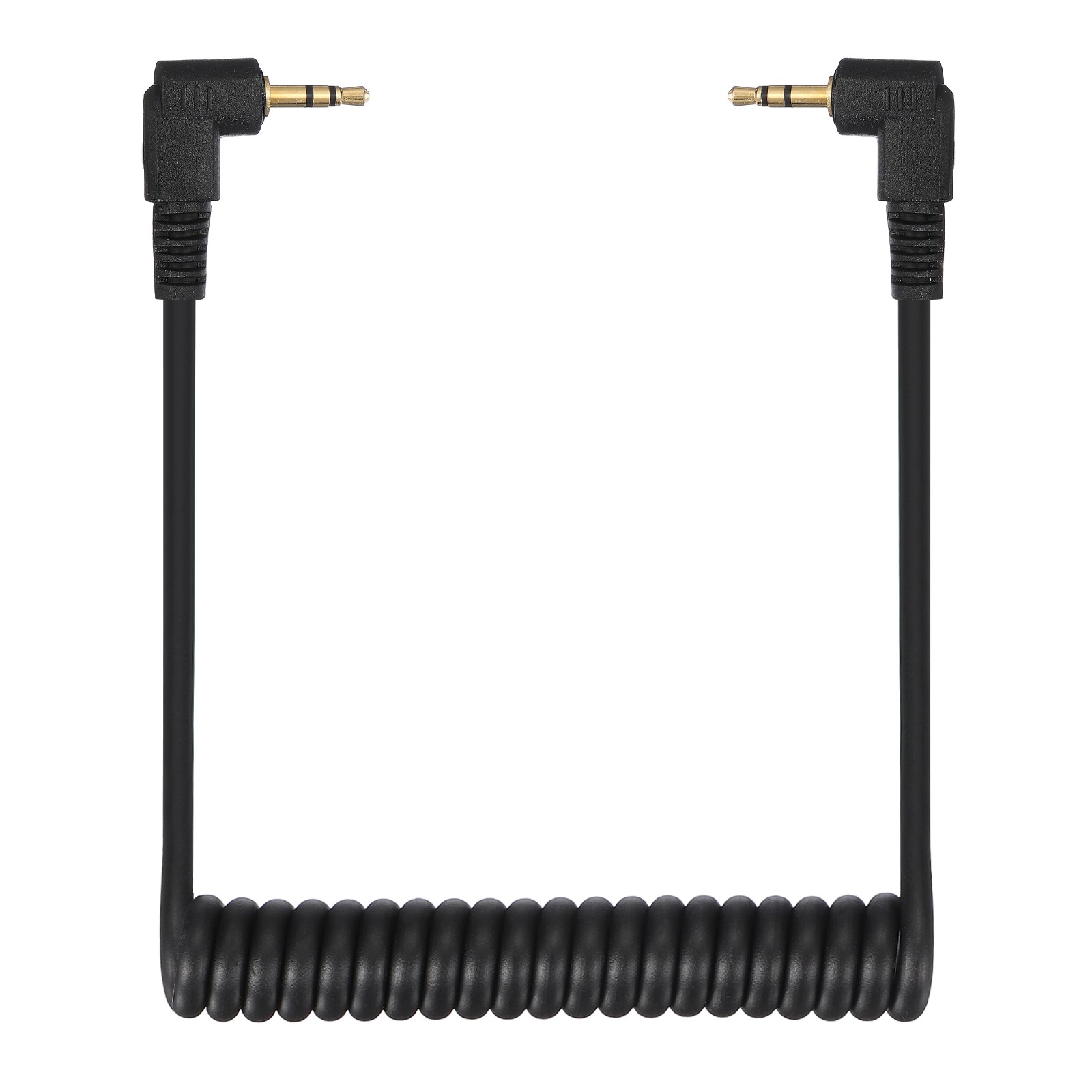 3mm to Male Flash PC Sync Cable with Screw Lock 2.5mm(3P) to 2.5mm(3P), Black