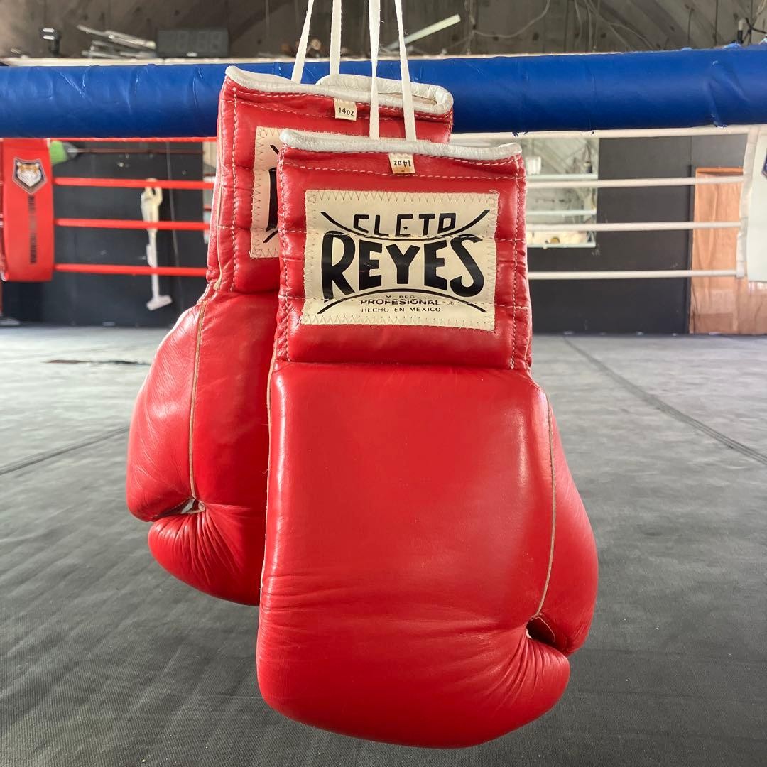 Rare Vintage Reyes 14oz Lace-Up Boxing Gloves - Padding Degradation