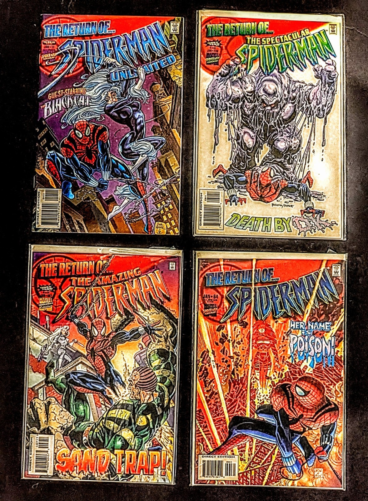 Spider-Man: The Return Of...Comic Book Lot - Black Cat - Marvel Comics