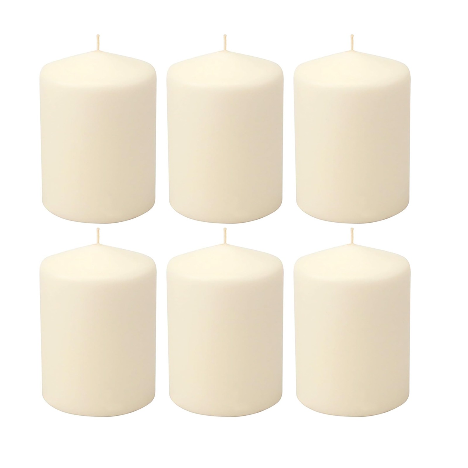 35 Hour Long Burning Unscented Pillar Candles, 3x4, Ivory