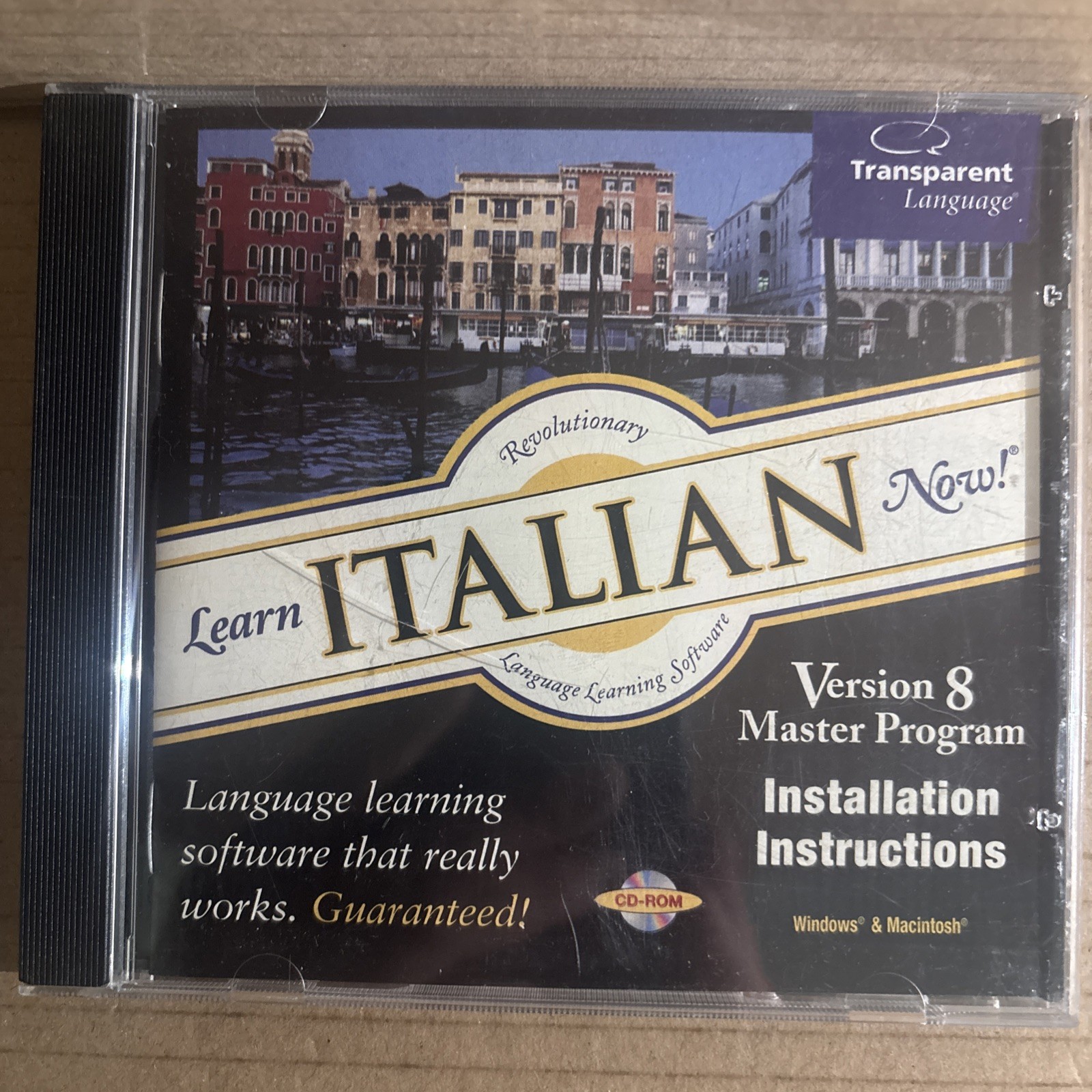 Learn Italian Now Transparent Language Learning Master Program PC/Mac Preowned