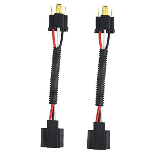 XINGYHENG 2Pcs H13 Female to H4 Male Socket Adapter Connector Headlight 
