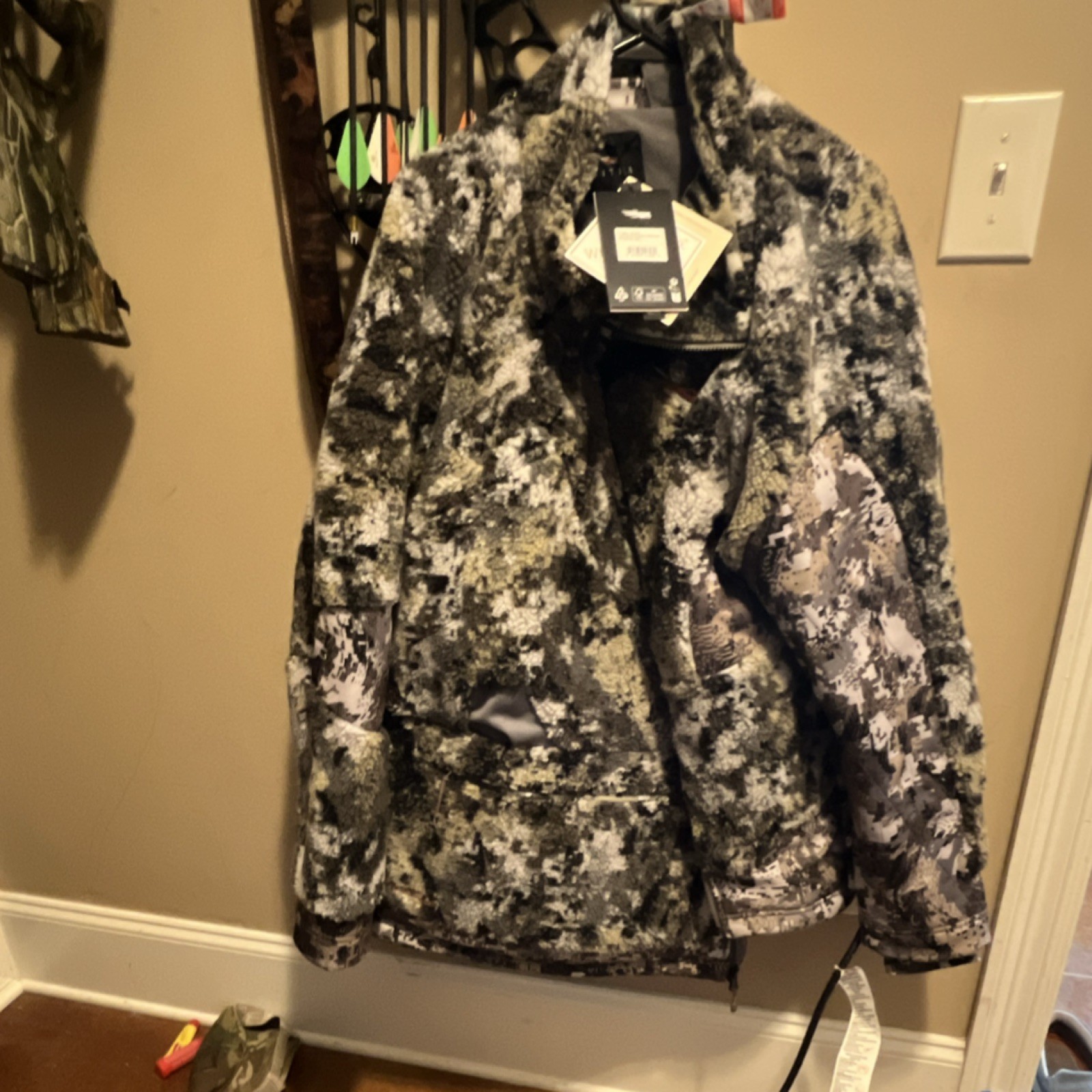 Sitka Fanatic Jacket Optifade Elevated II Windproof Camouflage Men's XXL