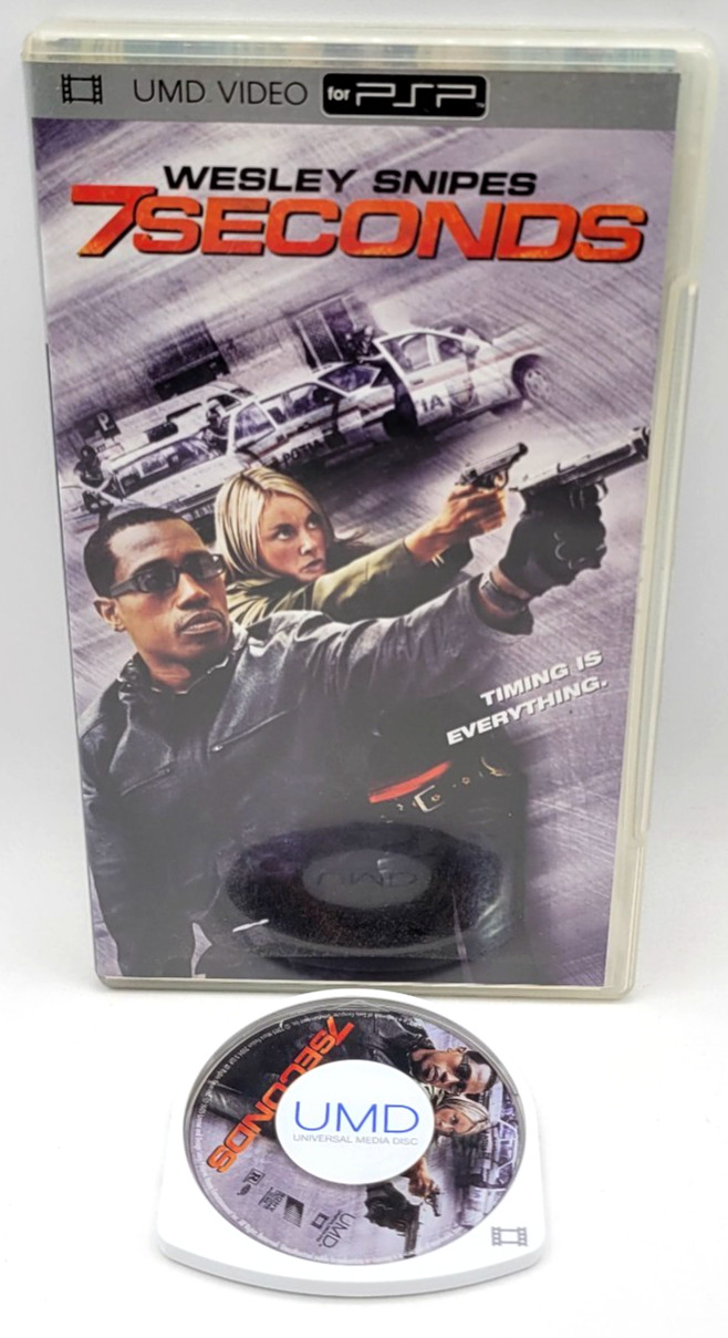 7 Seconds UMD Movie (Sony PSP) UMD Disc & Case