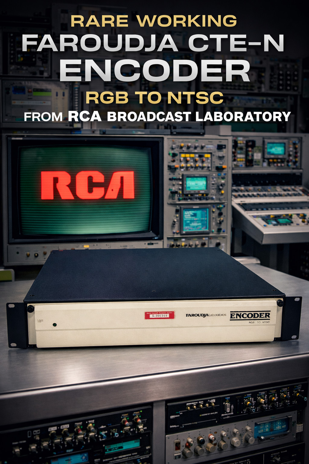 Rare Faroudja CTE-N Encoder RGB to NTSC From RCA Broadcast Laboratory - Working