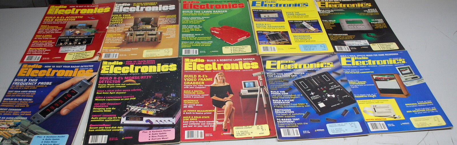 Rare Radio Electronics Magazine 10 Issues 1990-1991   Ships Worldwide 